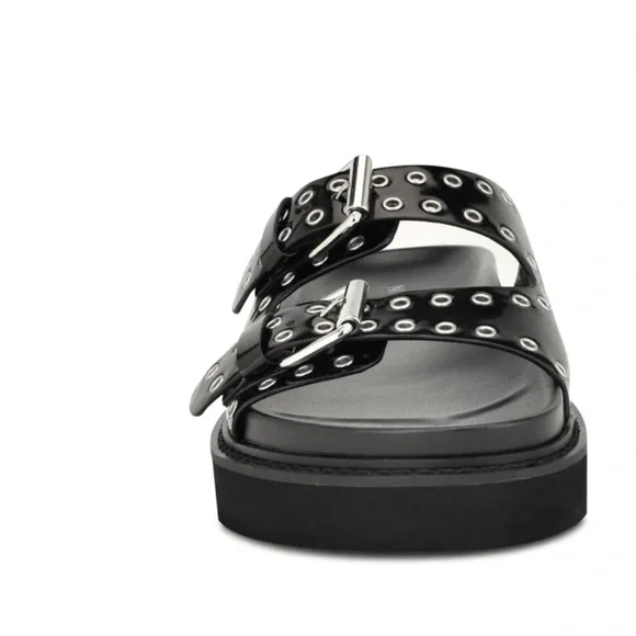 Nine West Eleny Studded Slides - Picture 2 of 7